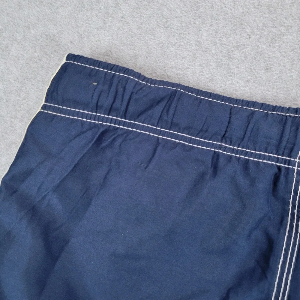 Abercrombie Tugger Board Shorts Mens Medium Navy Blue Y2K Cargo Swim Trunks